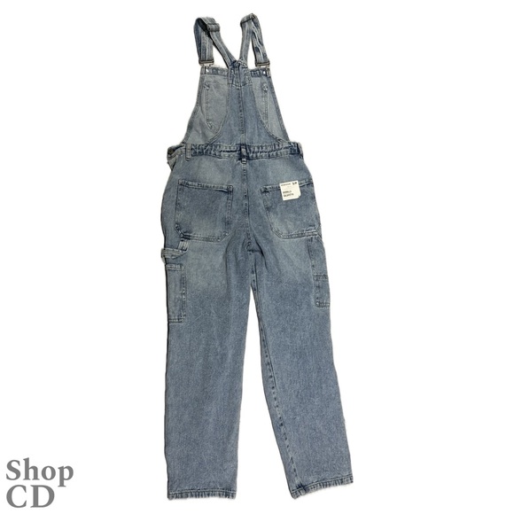 NWT Refuge Distressed Denim Overalls - Picture 2 of 3